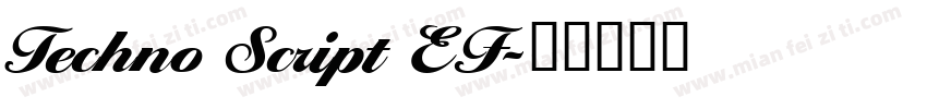Techno Script EF字体转换